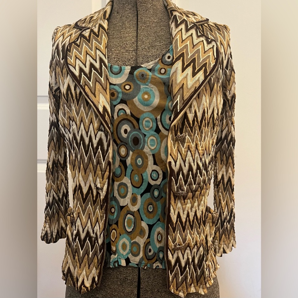 Alberto Makali 2 Pc Tank with Fitted 2 pocket Blazer Jacket